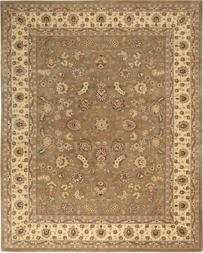 Nourison Nourison 2000 Green Rectangle 8x11 ft Wool Carpet 101184