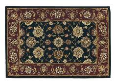 Nourison Nourison 2000 Black Rectangle 2x3 ft Wool Carpet 101227