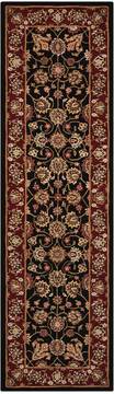 Nourison Nourison 2000 Black Runner 10 to 12 ft Wool Carpet 101229