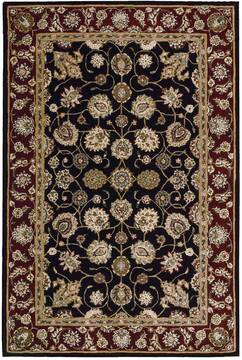 Nourison Nourison 2000 Black Rectangle 4x6 ft Wool Carpet 101231
