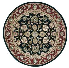 Nourison Nourison 2000 Black Round 4'0" X 4'0" Area Rug  805-101232