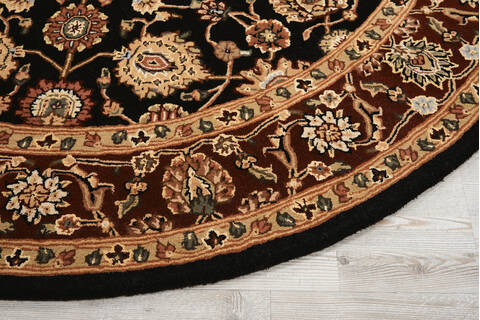 Nourison Nourison 2000 Black Round 60 X 60 Area Rug 805-101234 Image 4