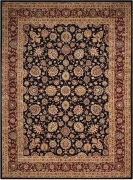 Nourison Nourison 2000 Black Rectangle 8x11 ft Wool Carpet 101238