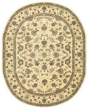 Nourison Nourison 2000 Beige Oval 7'6" X 9'6" Area Rug  805-101276