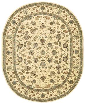 Nourison Nourison 2000 Beige Oval 7'6" X 9'6" Area Rug  805-101276