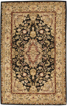 Nourison Nourison 2000 Black Rectangle 6x9 ft Wool Carpet 101289