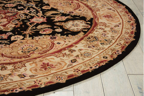 Nourison Nourison 2000 Black Round 60 X 60 Area Rug 805-101290 Image 4