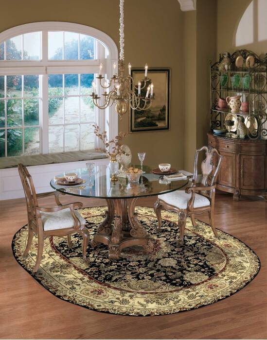 Nourison Nourison 2000 Black Oval 76 X 96 Area Rug 805-101291 Image 3