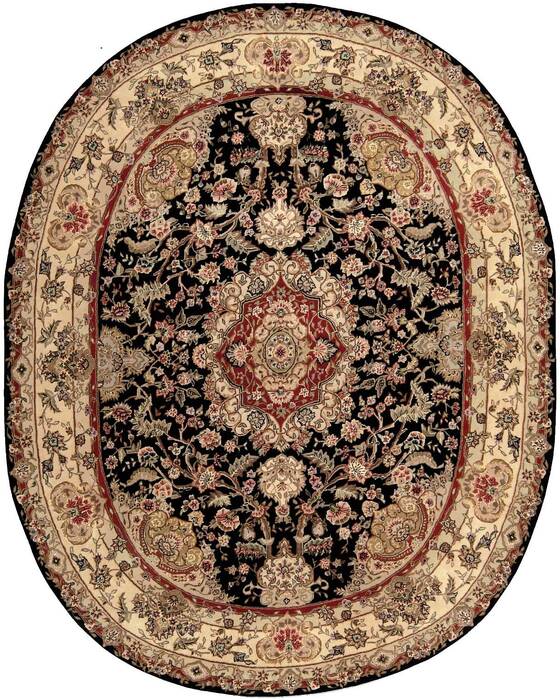 Nourison Nourison 2000 Black Oval 76 X 96 Area Rug 805-101291 Image 0