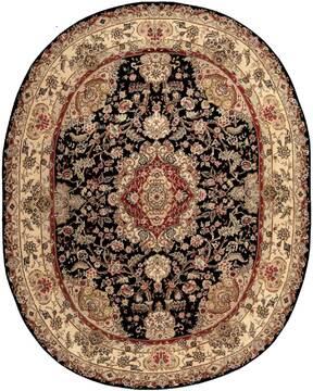 Nourison Nourison 2000 Black Oval 7'6" X 9'6" Area Rug  805-101291