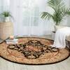 Nourison Nourison 2000 Black Round 80 X 80 Area Rug 805-101293 Thumb 3