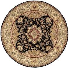 Nourison Nourison 2000 Black Round 7 to 8 ft Wool Carpet 101293
