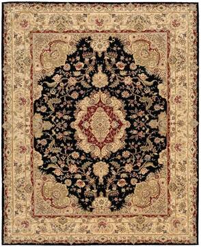 Nourison Nourison 2000 Black Rectangle 10x14 ft Wool Carpet 101295