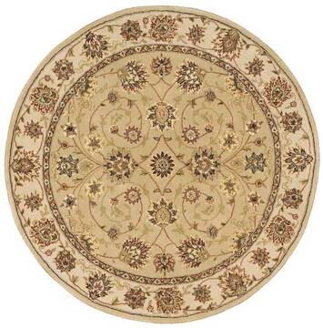 Nourison Nourison 2000 Brown Round 4 ft and Smaller Wool Carpet 101314