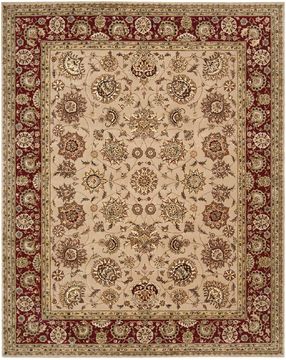 Nourison 2000 Beige Rectangle 8x10 ft Wool Carpet 101442