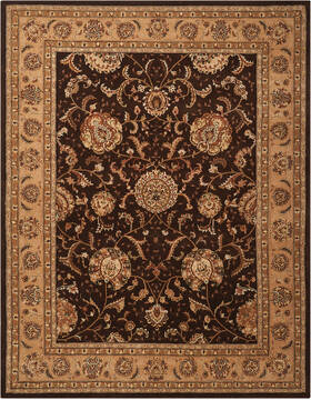 Nourison Nourison 2000 Brown Rectangle 8x10 ft Wool Carpet 101457