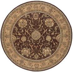 Nourison Nourison 2000 Brown Round 7 to 8 ft Wool Carpet 101458