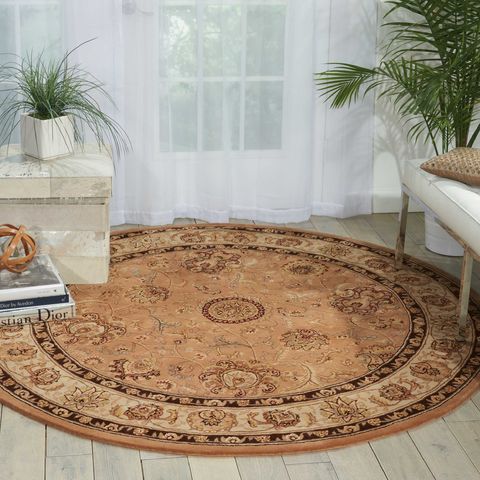 Nourison 2000 Beige Round 60 X 60 Area Rug 99446688019 805-101468 Image 1
