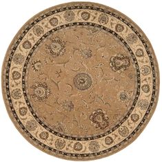 Nourison 2000 Beige Round 6'0" X 6'0" Area Rug 99446688019 805-101468