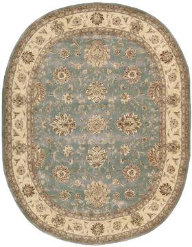 Nourison Nourison 2000 Blue Oval 8x11 ft and Larger Wool Carpet 101510