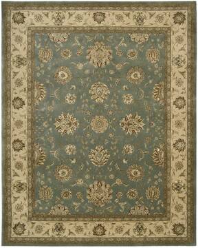 Nourison Nourison 2000 Blue Rectangle 10x14 ft Wool Carpet 101514