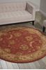 Nourison 2000 Red Round 40 X 40 Area Rug 99446040725 805-101546 Thumb 1