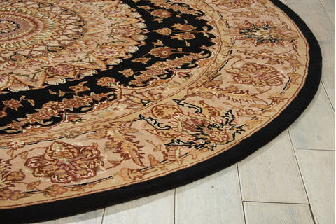 Nourison Nourison 2000 Black Round 60 X 60 Area Rug 805-101561 Image 4