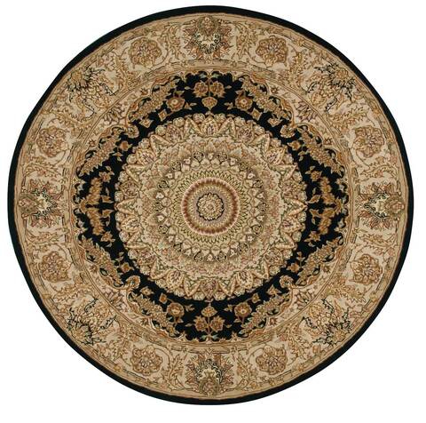Nourison Nourison 2000 Black Round 60 X 60 Area Rug 805-101561 Image 0
