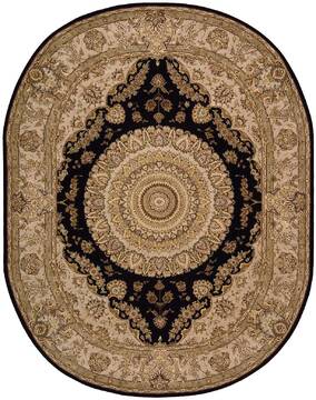 Nourison Nourison 2000 Black Oval 7'6" X 9'6" Area Rug  805-101562