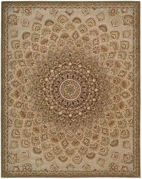 Nourison 2000 Multicolor Rectangle 8x10 ft Wool Carpet 101639