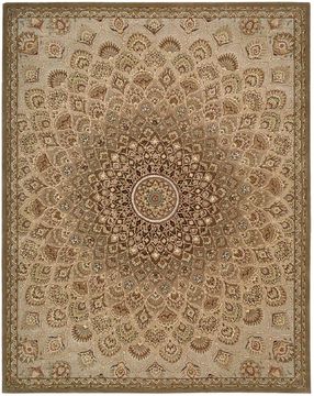 Nourison 2000 Multicolor Rectangle 8x10 ft Wool Carpet 101639