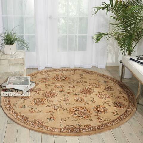 Nourison Nourison 2000 Beige Round 80 X 80 Area Rug 805-101705 Image 3