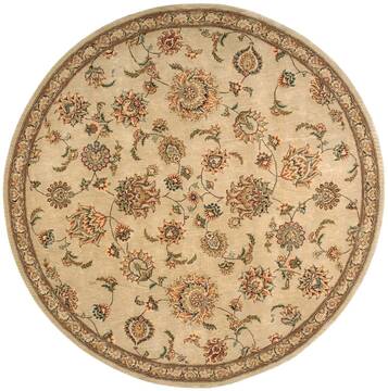Nourison Nourison 2000 Beige Round 7 to 8 ft Wool Carpet 101705