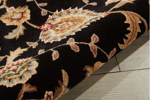 Nourison 2000 Black Oval 76 X 96 Area Rug 99446193490 805-101716 Image 3