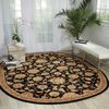 Nourison 2000 Black Oval 76 X 96 Area Rug 99446193490 805-101716 Thumb 1