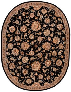 Nourison 2000 Black Oval 7'6" X 9'6" Area Rug 99446193490 805-101716