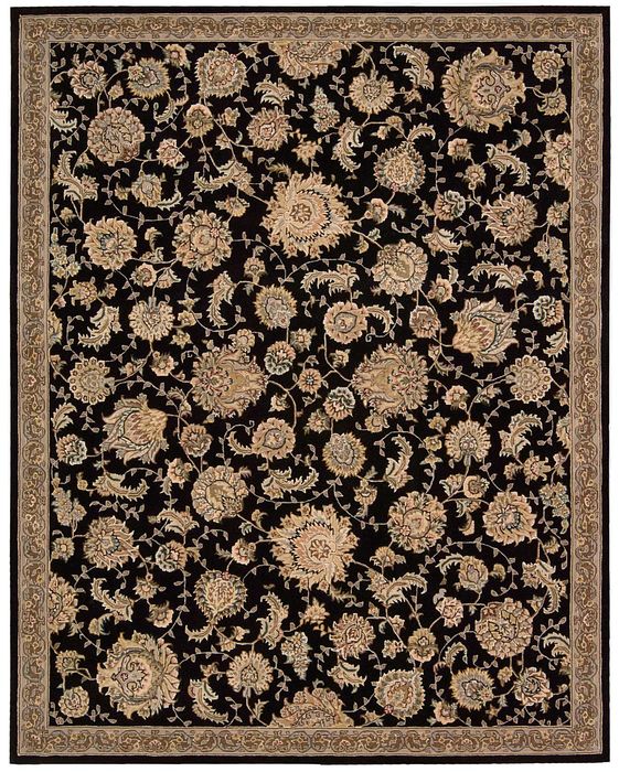 Nourison 2000 Black 99 X 139 Area Rug 99446193544 805-101720 Image 0