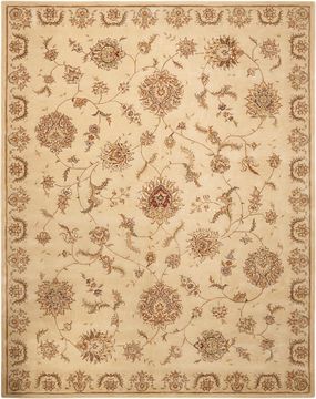 Nourison 2000 Beige Rectangle 4x6 ft Wool Carpet 101738