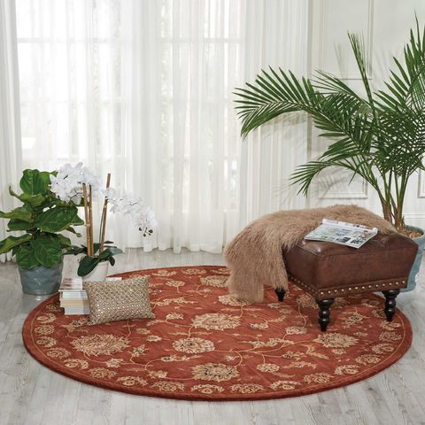 Nourison 2000 Brown Round 80 X 80 Area Rug 99446219220 805-101757 Image 1