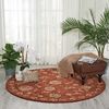 Nourison 2000 Brown Round 80 X 80 Area Rug 99446219220 805-101757 Thumb 1