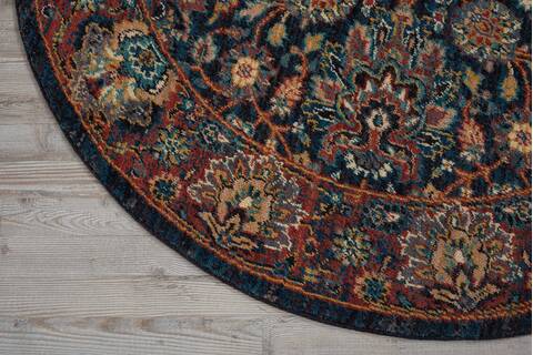 Nourison Nourison 2020 Blue Round 75 X 75 Area Rug 805-101781 Image 1