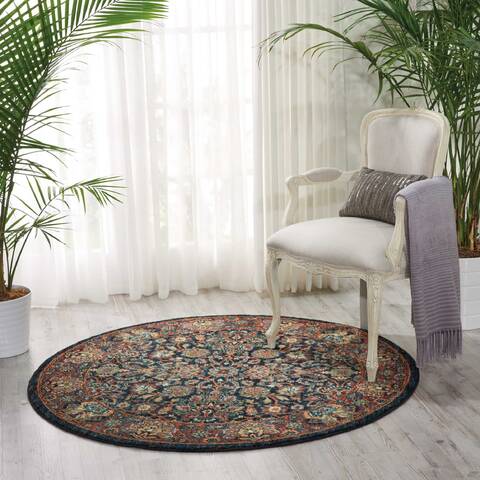 Nourison Nourison 2020 Blue Round 75 X 75 Area Rug 805-101781 Image 3