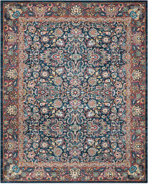 Nourison Nourison 2020 Blue Rectangle 8x10 ft Polyester Carpet 101782