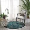 Nourison Nourison 2020 Blue Round 50 X 50 Area Rug  805-101814 Thumb 3