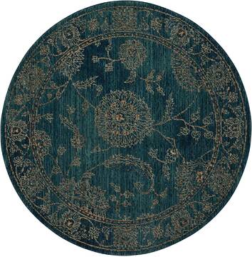 Nourison Nourison 2020 Blue Round 5'0" X 5'0" Area Rug  805-101814