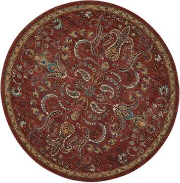 Nourison Nourison 2020 Red Round 5'0" X 5'0" Area Rug  805-101838