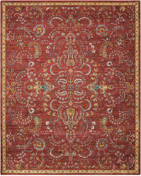 Nourison Nourison 2020 Red Rectangle 8x10 ft Polyester Carpet 101842