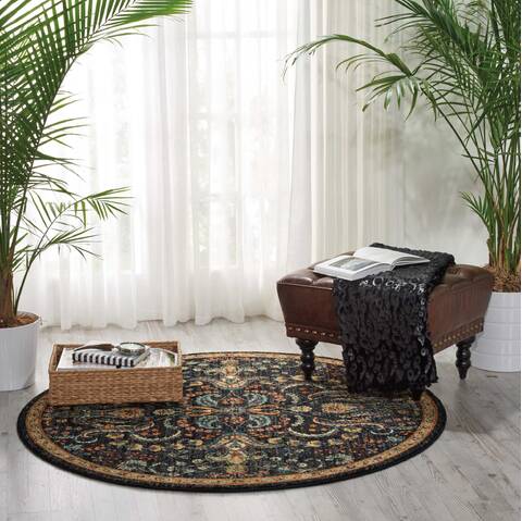 Nourison Nourison 2020 Blue Round 50 X 50 Area Rug 805-101850 Image 3