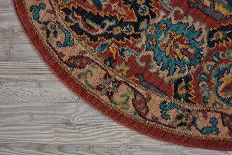Nourison Nourison 2020 Blue Round 50 X 50 Area Rug 805-101874 Image 1