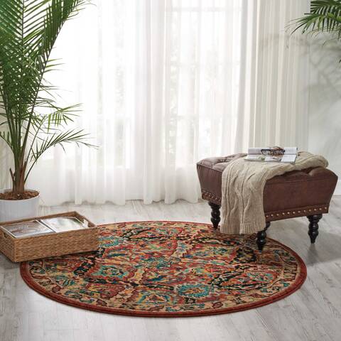 Nourison Nourison 2020 Blue Round 50 X 50 Area Rug 805-101874 Image 3